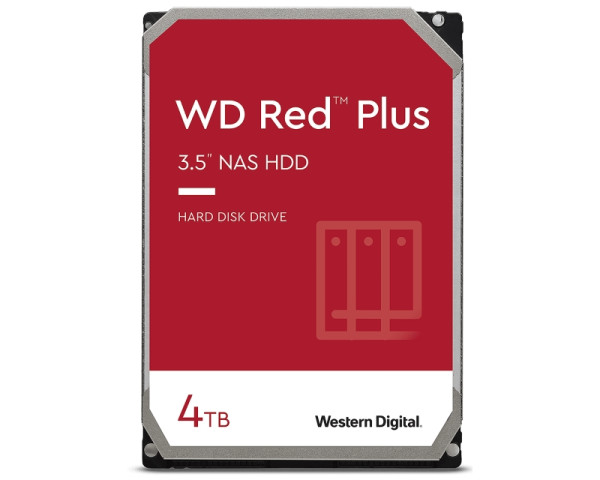 WD 4TB 3.5'' SATA III 128MB WD40EFZX Red Plus hard disk