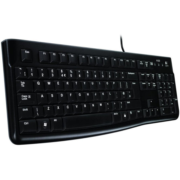 LOGITECH K120 Corded Keyboard - BLACK - USB - HRV-SLV-SRB ( 920-002498 ) 