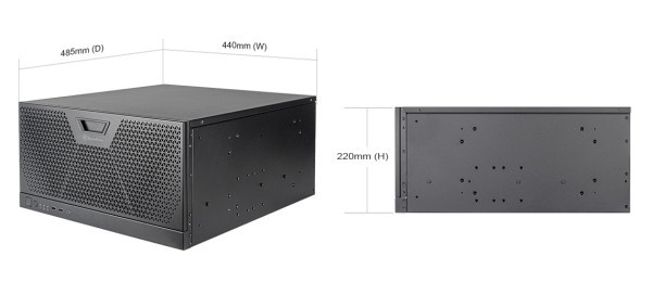 Kuciste Silverstone RM51 5U Rackmount Server SST-RM51 , 2x 180mm, USB-C