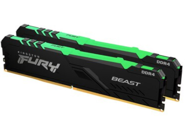 Memorija KINGSTON 16GB(2x8GB)/DIMM/DDR4/3200MHz/CL16/FURY Beast RGB