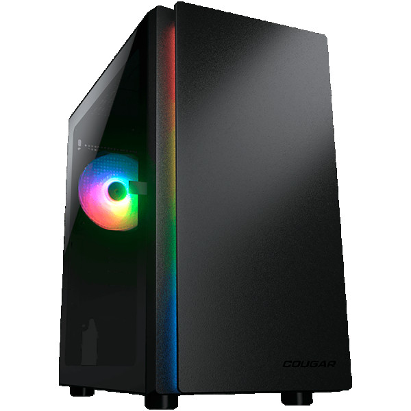 COUGAR PURITY RGB PC Case, Mini Tower, Black ( CGR-5PC4B-RGB )