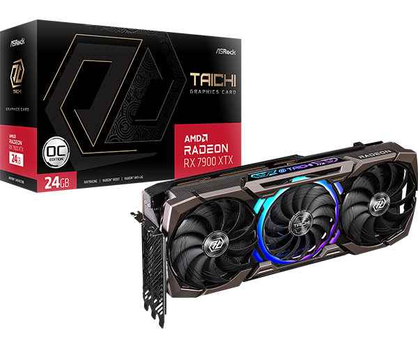 SVGA Asrock Radeon RX7900 XTX Taichi 24GB OC GDDR6 384bit, RX7900XTX TC 24GO