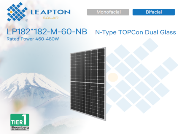PV modul LEAPTON,480W,BF,N Tip,1200mm