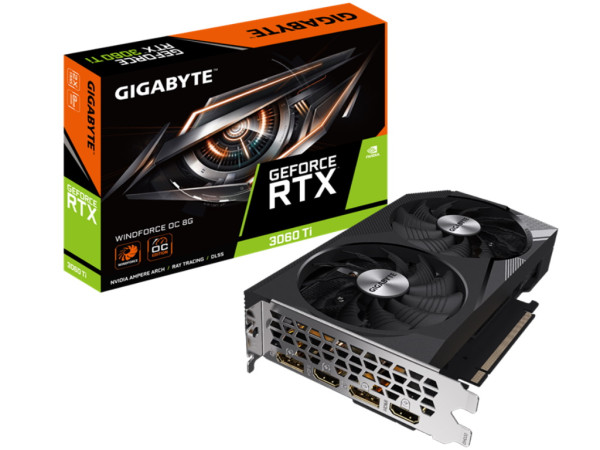 Grafička karta GIGABYTE RTX 3060Ti GV-N306TWF2OC-8GD NVD/8GB/GDDR6/256bit/crna