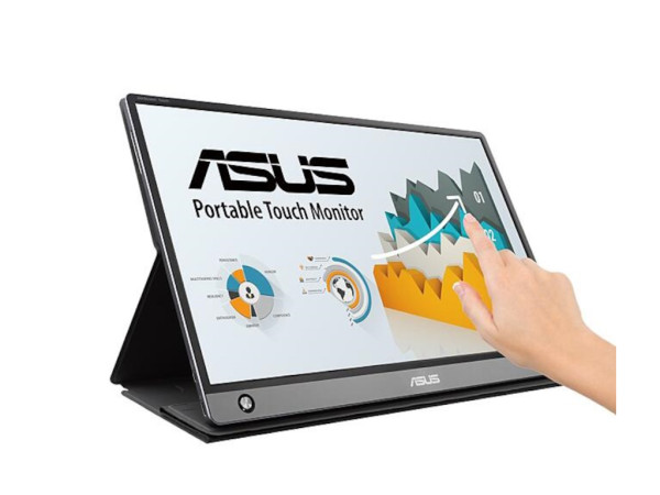Monitor ASUS ZenScreen MB16AMT 15.6''/IPS, touch/1920X1080/60Hz/5ms GtG/USB-C,Micro HDMI/baterija