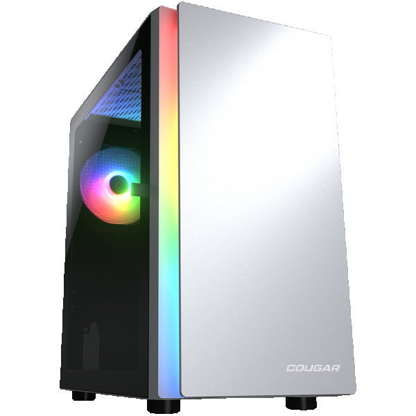 COUGAR PURITY RGB PC Case, Mini Tower, White ( CGR-5PC4W-RGB )