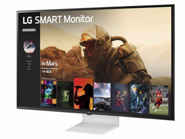 Monitor LG 43SQ700S-W 43''/IPS/3840x2160/60Hz/5ms GtG/HDMIx2,USB,,USB type C/VESA/zvucnici/siva