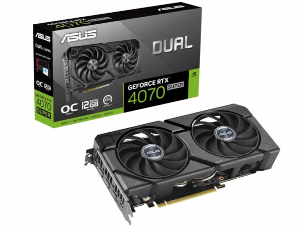 Grafička karta ASUS DUAL-RTX4070S-12G-EVO NVD/12GB/GDDR6X/192bit/crna