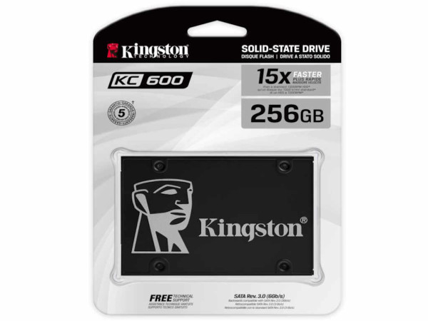 SSD KINGSTON KC600 256GB/2.5''/SATA 3/crna