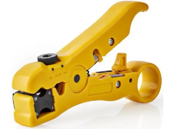 NEDIS CSGG49520YE Klesta za skidanje izolacije sa RG59, RG6, RG7 i RG11 kablova