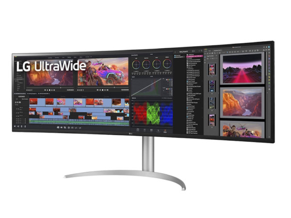 Monitor LG 49WQ95C-W 49''/IPS,zakrivljen,32:9/5120x1440/144Hz/5ms GtG/HDMIx2,DP,USB/Gsync,freesync