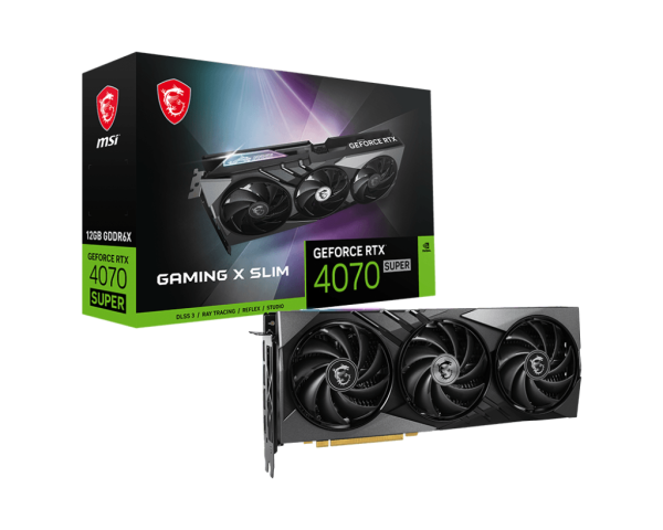 SVGA MSI Geforce RTX 4070 SUPER 16G GAMING X SLIM 12GB