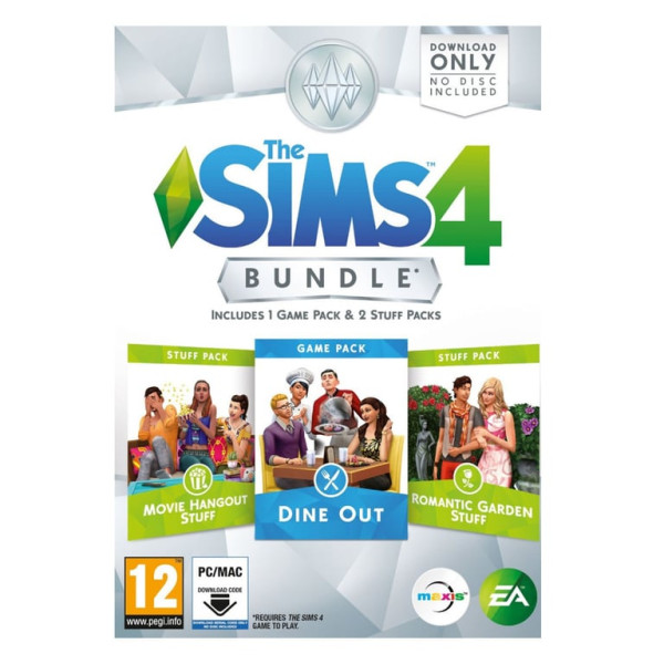 PC The Sims 4 Bundle Pack 3 Cool Kitchen Stuff + Outdoor Retreat + Spooky Stuff (Code in a box)