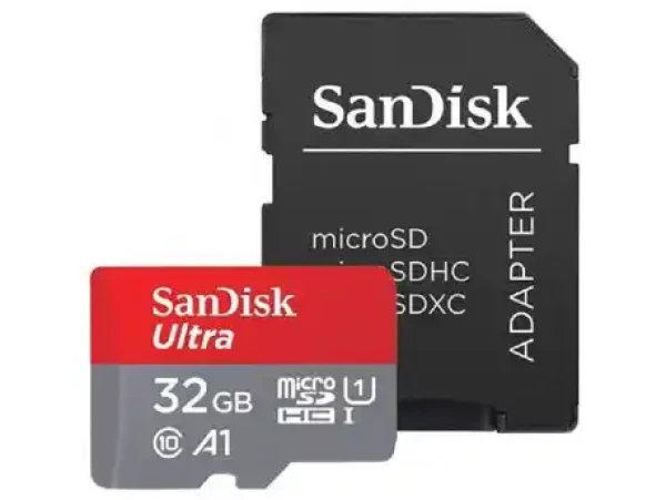 MicroSDHC 32GB SanDisk Ultra + Adapter SDSQUA4-032G-GN6MA