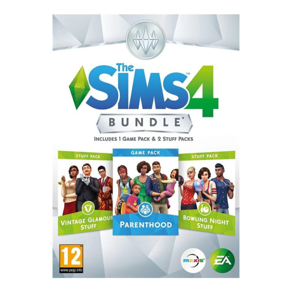 PC The Sims 4 Bundle Pack 9 Vintage Glamour Stuff + Parenthood + Bowling Night Stuff (Code in a box)
