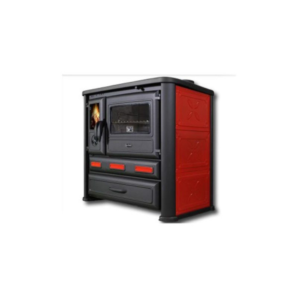 Šporet na čvrsto gorivo TimSistem Alma Mons, crni, desni