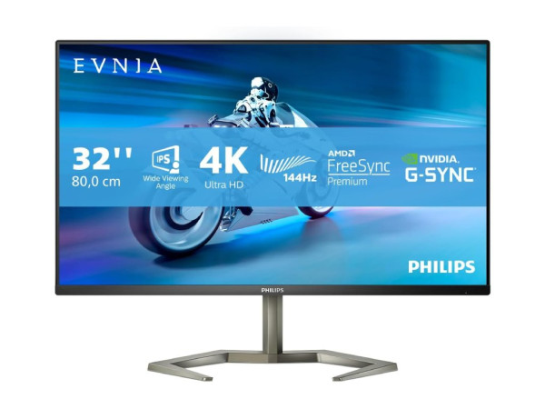 Monitor PHILIPS 32M1N5800A/00 31,5''/IPS/3840x2160/144Hz/1ms GtG/HDMIx2,DPx2,USB/freesync/Pivot/crna